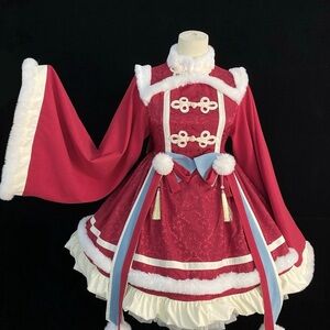 red lolita hanfu